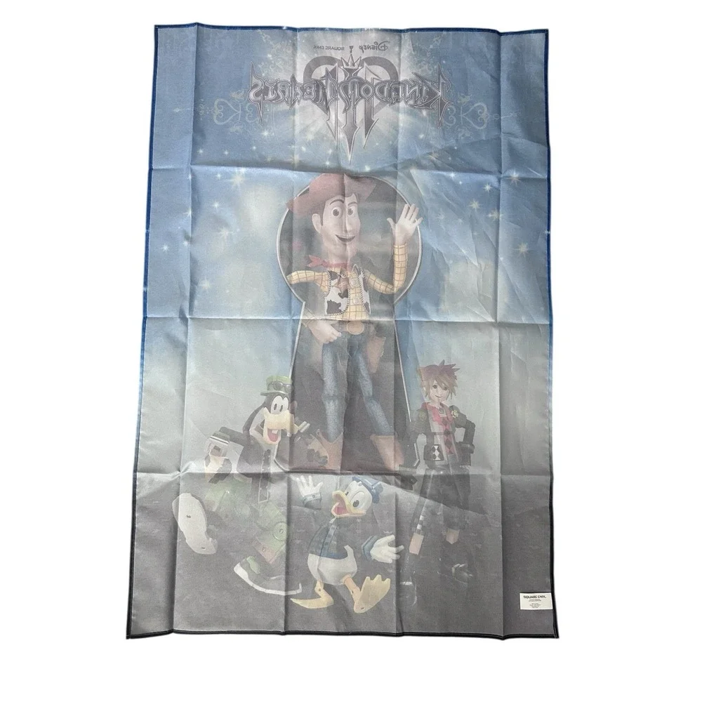 Disney Square Enix Kingdom Hearts Wall Tapestry Flag Toy Story Sora Woody Banner